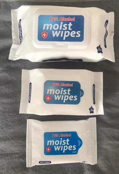Label 1 (Alcohol Moist Wipes Label 1)